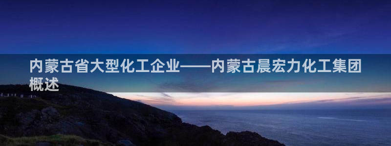 球盟会在线登入：内蒙古省大型化工企业——内蒙古晨宏力化工集团