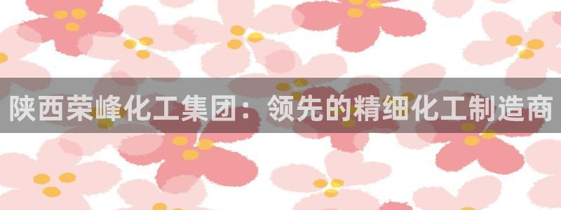 球盟会qm：陕西荣峰化工集团：领先的精细化工制造商