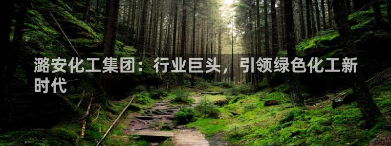 球盟会福利码2023最简单三个步骤：潞安化工集团：行业巨头，
