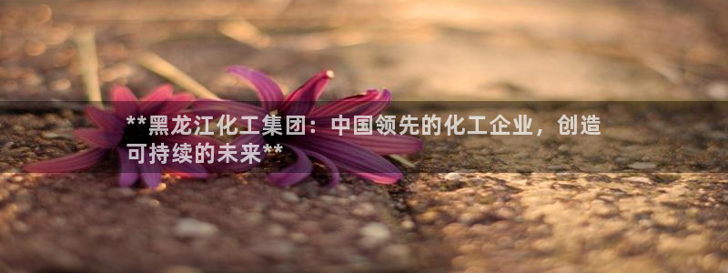 球盟会综合app下载：**黑龙江化工集团：中国领先的化工企业