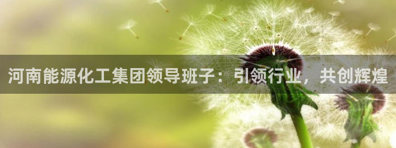 球盟会官网登录入口：河南能源化工集团领导班子：引领行业，共创