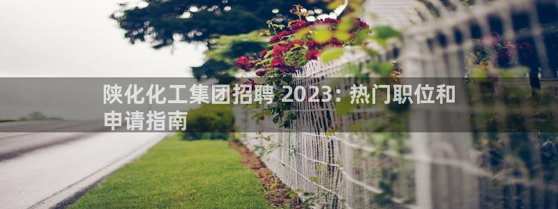 球盟会吧：陕化化工集团招聘 2023: 热门职位和
申请指南