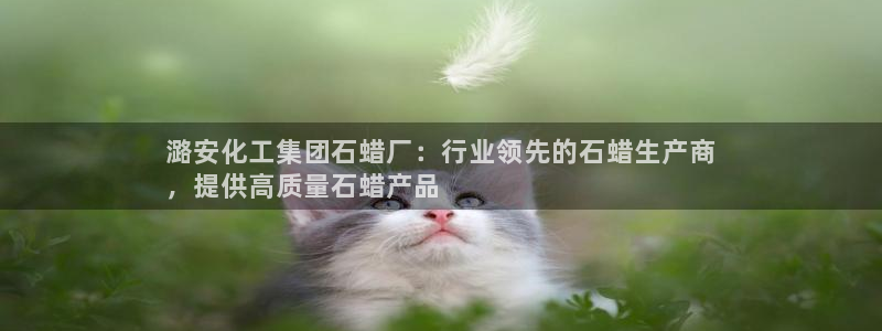 球盟会能退钱吗现在：潞安化工集团石蜡厂：行业领先的石蜡生产商