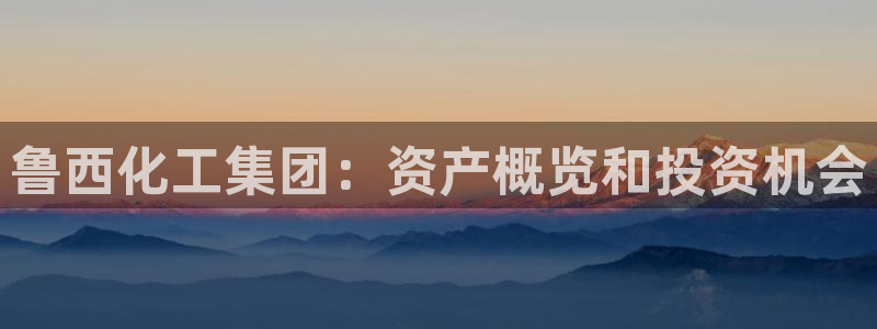 球盟会qmh网页版登录 - qm球盟会官方网站：鲁西化工集团