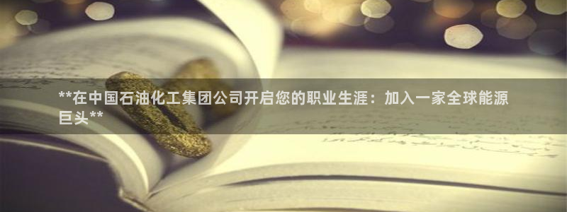 球盟会下载最新版：**在中国石油化工集团公司开启您的职业生涯