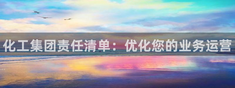球盟会能提现吗：化工集团责任清单：优化您的业务运营