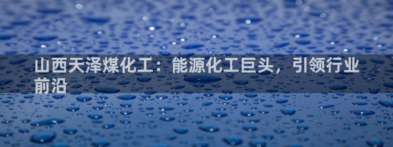 球盟会网址qm9 - 球盟会qmh网页版登录：山西天泽煤化工