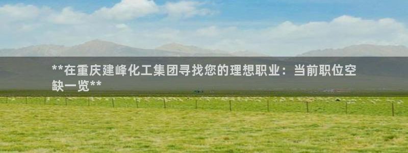 球盟会登陆入口：**在重庆建峰化工集团寻找您的理想职业：当前